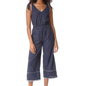 Moon River Blue Jumpsuit Large